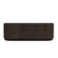 Novero Curved TV Unit - 2 Door - 140cm - Medium - Espresso Oak