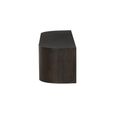 Novero Curved Floating TV Unit - 2 Door - 140cm - Medium - Wall Mounted - Espresso Oak