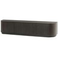 Novero Curved TV Unit - 4 Door - 220cm - Large - Espresso Oak