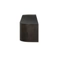 Novero Curved Floating TV Unit - 4 Door - 220cm - Large - Wall Mounted - Espresso Oak