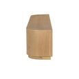 Novero Curved TV Unit - 4 Door - 220cm - Large - Natural Oak
