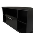 Knightsbridge Corner TV Unit - 115cm - Black Gloss