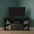 Knightsbridge Corner TV Unit - 115cm - Black Gloss
