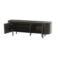 Tobago Curved TV Unit - 3 Door - 170cm - Large - Espresso Oak