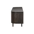 Tobago Curved TV Unit - 4 Door - 210cm - Large - Espresso Oak