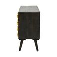 Arti TV Unit - 2 Door - Black - Mango Wood