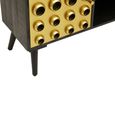 Arti TV Unit - 2 Door - Black - Mango Wood