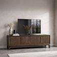 Cortez TV Unit - 4 Door - 170cm - Medium - Brown - Mango Wood