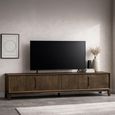 Cortez TV Unit - 4 Door - 210cm - Large - Brown - Mango Wood