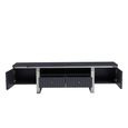 Genoa TV Unit - Storage - Fluted - Grey