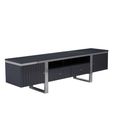 Genoa TV Unit - Storage - Fluted - Grey