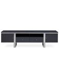 Genoa TV Unit - Storage - Fluted - Grey