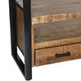 Nairobi TV Cabinet - 3 Drawer - 150cm - Medium - Natural - Rustic Mango Wood