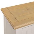 Chateau Standard TV Unit - 2 Door - Grey Painted - Pine