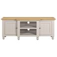 Chateau TV Unit - 2 Door - Large - Grey Painted - Pine