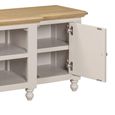 Chateau TV Unit - 2 Door - Large - Grey Painted - Pine