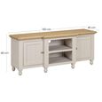 Chateau TV Unit - 2 Door - Large - Grey Painted - Pine