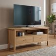 Cotswold Oak TV Unit - 2 Drawer - Natural