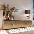 Ironville Brass Ribbed Extra Large TV Unit
