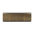 Ironville Brass Ribbed Extra Large TV Unit