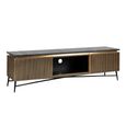 Ironville Brass Ribbed Large TV Unit