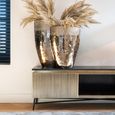 Ironville Brass Ribbed Large TV Unit