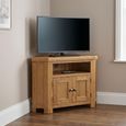 Dorchester Corner TV Unit - 2 Door - Rustic Oak