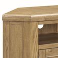 Dorchester Corner TV Unit - 2 Door - Rustic Oak