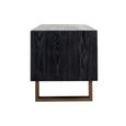 Hunter Black Oak Extra Large TV Unit with Gold Trim