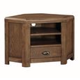 Oakridge Corner TV Unit - 1 Drawer - Dark Oak