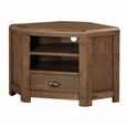 Oakridge Corner TV Unit - 1 Drawer - Dark Oak