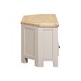 Windermere Painted Corner TV Unit - 2 Drawer - Oyster Grey