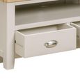 Windermere Painted Corner TV Unit - 2 Drawer - Oyster Grey