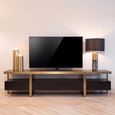 Alexander Jones TV Unit - 3 Drawer - 220cm - Large - Charcoal and Brass