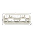 Brix Morgan TV Unit - 130cm - Small - Off White - Mango Wood