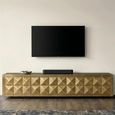 Collada TV Cabinet - 4 Door - 220cm - Large - Brushed Gold
