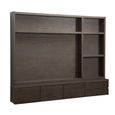 Lachance Floating TV Media Wall Cabinet - 3 Door - 220cm - Large - Wall Mounted - Brown - Oak