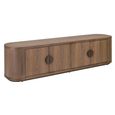 Windsor Curved TV Cabinet - 4 Door - 200cm - Large - Walnut
