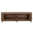 Windsor Curved TV Cabinet - 4 Door - 200cm - Large - Walnut