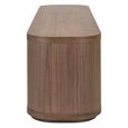 Windsor Curved TV Cabinet - 4 Door - 200cm - Large - Walnut