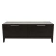 Peony TV Unit - 2 Drawer - Compact - Wenge Black - Wood