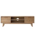 Sorrento TV Unit - 2 Door - 149cm - Medium - Chevron - Elm Wood