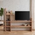 Quincy TV Unit - 214cm - Large - Natural - Pine Wood