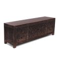 Manhattan TV Unit - 2 Door - 4 Drawer - 180cm - Medium - Black - Distressed Pine Wood