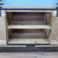 Jupiter Industrial TV Cabinet - 2 Sliding Door - 160cm - Medium - Mango Wood and Metal