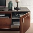 Bellagio TV Unit - 2 Door - 1 Drawer - Extra Large - High Gloss Walnut - Wooden