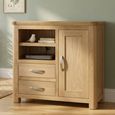 Treviso Oak TV Unit - 1 Door - 86cm - Compact