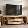 Treviso Oak TV Unit - 2 Door - 220cm - Large