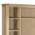 Treviso Oak TV Unit with Bookcase - 2 Door - 220cm - Large