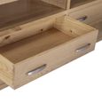 Treviso Oak TV Unit with Bookcase - 2 Door - 220cm - Large